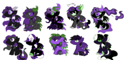 Size: 2012x964 | Tagged: safe, artist:ottolover101, oc, oc only, alicorn, dracony, hybrid, pony, adoptable, alicorn oc, horn, multiple horns, oc x oc, shipping