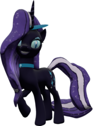 Size: 780x1045 | Tagged: safe, artist:katka-is-bored, nightmare rarity, pony, unicorn, g4, 3d, female, gmod, mare, simple background, solo, source filmmaker, transparent background