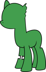 Size: 717x1115 | Tagged: safe, artist:claof, pony, zombie, base, simple background, solo, transparent background