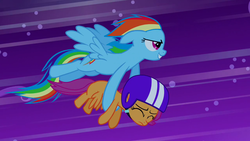 Size: 1280x720 | Tagged: safe, screencap, rainbow dash, scootaloo, g4, sleepless in ponyville