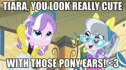 Size: 893x500 | Tagged: safe, screencap, diamond tiara, silver spoon, equestria girls, g4, image macro, meme