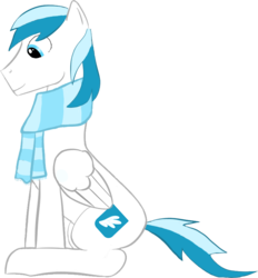 Size: 771x832 | Tagged: safe, artist:mrpeanutbutter, oc, oc only, oc:shielded wing, pegasus, pony, sitting