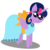 Size: 1000x1000 | Tagged: safe, artist:noponespecial, twilight sparkle, alicorn, pony, g4, chibi, clothes, dress, female, folded wings, gala dress, mare, simple background, solo, transparent background, twilight sparkle (alicorn), wings