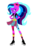 Size: 1415x2167 | Tagged: safe, artist:serennarae, artist:the-darkest-desire, oc, oc only, oc:serenna rae, human, equestria girls, g4, aside glance, base used, blue eyes, boots, clothes, elbow pads, equestria girls-ified, eyebrows, female, grin, hand on hip, jacket, leggings, looking at you, mary sue, my eyes, pattern, raised eyebrow, shoes, skirt, smiling, solo, standing