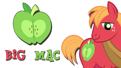 Size: 1920x1080 | Tagged: safe, artist:templarhappy, big macintosh, earth pony, pony, g4, cutie mark, male, simple, stallion, vector, wallpaper