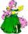 Size: 960x1155 | Tagged: safe, artist:becca-yumi, fluttershy, human, g4, cleavage, clothes, dress, female, humanized, solo, tailed humanization, winged humanization