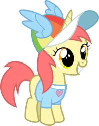 Size: 6000x7619 | Tagged: safe, artist:pixiepea, oc, unnamed oc, pony, unicorn, absurd resolution, clothes, hat, rainbow dash fanclub, simple background, solo, transparent background, vector