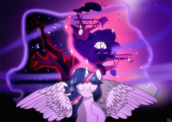 Size: 1294x923 | Tagged: safe, artist:dsana, twilight sparkle, alicorn, pony, do princesses dream of magic sheep, g4, dream, female, golden oaks library, mare, twilight sparkle (alicorn)