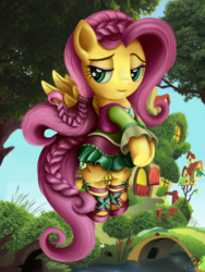 Size: 1875x2500 | Tagged: safe, artist:beamsaber, fluttershy, equestria girls, friendship through the ages, g4, my little pony equestria girls: rainbow rocks, clothes, dress, equestria girls outfit, female, folk fluttershy, solo