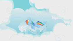 Size: 1280x720 | Tagged: safe, screencap, rainbow dash, pegasus, pony, g4, swarm of the century, female, rainbow dash's bedroom, rainbow dash's house, sleeping, solo