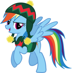 Size: 2813x2871 | Tagged: safe, rainbow dash, g4, official, castle creator, clothes, female, hat, high res, rainbow dash always dresses in style, simple background, solo, transparent background, vector, vest
