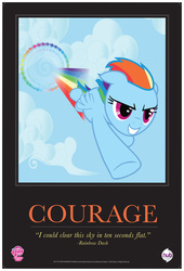 Size: 5075x7475 | Tagged: safe, rainbow dash, pegasus, pony, g4, official, absurd resolution, female, mare, motivational poster, poster, solo, sonic rainboom