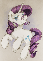 Size: 1024x1451 | Tagged: safe, artist:agletka, rarity, g4, female, solo