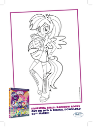 Size: 1152x1576 | Tagged: safe, applejack, fluttershy, pinkie pie, rainbow dash, rarity, twilight sparkle, equestria girls, g4, my little pony equestria girls: rainbow rocks, official, coloring page, humane six, mane six, twilight sparkle (alicorn)