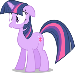 Size: 2213x2135 | Tagged: safe, artist:noxwyll, twilight sparkle, pony, unicorn, g4, floppy ears, high res, shocked, simple background, solo, transparent background, unicorn twilight, vector