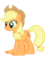 Size: 900x1200 | Tagged: artist needed, safe, applejack, earth pony, pony, g4, barefoot, cursed image, feet, female, kill me, simple background, solo, transparent background, vector, wat, what has science done