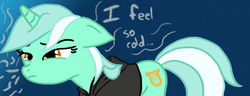 Size: 1000x384 | Tagged: safe, artist:kalidiaz, lyra heartstrings, pony, unicorn, fanfic:background pony, g4, clothes, cold, dig the swell hoodie, female, hoodie, solo