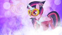 Size: 2560x1440 | Tagged: safe, artist:rdbrony16, twilight sparkle, alicorn, pony, g4, power ponies (episode), female, mare, masked matter-horn costume, power ponies, smoke screen, solo, twilight sparkle (alicorn), wallpaper