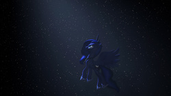 Size: 1920x1080 | Tagged: safe, artist:kit1212, princess luna, g4, 3d, female, solo, source filmmaker, space, wallpaper