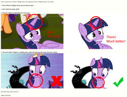 Size: 1626x1240 | Tagged: safe, artist:kwark85, edit, twilight sparkle, alicorn, pony, unicorn, g4, princess twilight sparkle (episode), alicorn drama, comments locked down, downvote bait, drama, guide, how to, op is a duck, op is trying to start shit, the duck goes kwark, twilight sparkle (alicorn), unicorn twilight