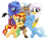 Size: 1145x923 | Tagged: safe, artist:majkashinoda626, discord, gilda, princess luna, sunset shimmer, trixie, alicorn, draconequus, griffon, hippogriff, pony, unicorn, equestria girls, g4, antagonist, bipedal, blank flank, chickub, cute, daaaaaaaaaaaw, diatrixes, discute, eyes closed, female, filly, filly sunset shimmer, filly trixie, fledgeling, foal, gildadorable, group hug, happy, heartwarming, hnnng, hnnngs in the comments, hug, li'l gilda, looking at you, lunabetes, male, open mouth, reformed, s1 luna, shimmerbetes, simple background, smiling, smiling at you, standing, sweet dreams fuel, transparent background, weapons-grade cute, woona, young, young discord, younger