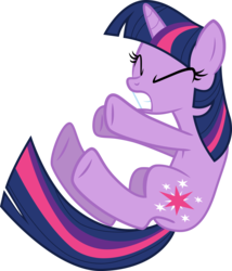 Size: 3403x3981 | Tagged: safe, artist:kwark85, artist:petuxed, twilight sparkle, pony, unicorn, g4, female, high res, knocked out, simple background, solo, transparent background, unicorn twilight, vector