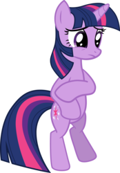 Size: 3145x4513 | Tagged: safe, artist:kwark85, artist:petuxed, twilight sparkle, pony, unicorn, g4, princess twilight sparkle (episode), bipedal, female, simple background, solo, transparent background, unicorn twilight, vector