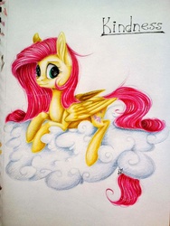 Size: 1200x1600 | Tagged: safe, artist:maritimelightningp, fluttershy, g4, female, solo, traditional art