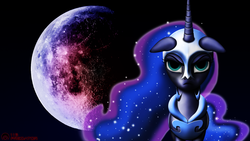 Size: 1920x1080 | Tagged: safe, artist:tsaritsaluna, princess luna, g4, armor, female, moon, solo