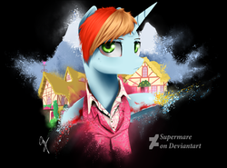 Size: 2162x1600 | Tagged: safe, artist:supermare, oc, oc only, oc:dickinson, alicorn, pony, unicorn, alicorn oc, clothes, crossover, far cry, far cry 4, pagan min, ponified, solo, video game