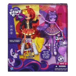 Size: 2000x2000 | Tagged: safe, sunset shimmer, twilight sparkle, equestria girls, g4, official, doll, high res, irl, photo, toy, twilight sparkle (alicorn)