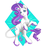 Size: 675x675 | Tagged: safe, artist:wispywinterwind, rarity, classical unicorn, g4, female, horn, leonine tail, solo, unshorn fetlocks