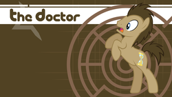 Size: 1921x1080 | Tagged: dead source, safe, artist:hombre0, artist:lordvurtax, doctor whooves, time turner, earth pony, pony, g4, male, rearing, solo, stallion, vector, wallpaper