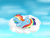 Size: 3264x2448 | Tagged: safe, artist:hilis, rainbow dash, pegasus, pony, g4, cloud, cloudy, day, female, high res, lying down, lying on a cloud, on a cloud, sky, sleeping, solo