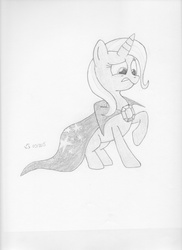 Size: 1280x1762 | Tagged: safe, artist:darkdrium777, trixie, pony, unicorn, g4, female, mare, solo, traditional art