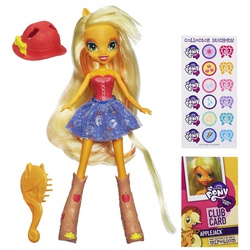 Size: 2000x2000 | Tagged: safe, applejack, equestria girls, g4, cutie mark, doll, high res, irl, photo, solo, sticker, toy