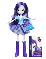 Size: 518x662 | Tagged: safe, rarity, equestria girls, g4, boots, clothes, doll, high heel boots, irl, jewelry, necklace, photo, purse, skirt, solo, toy