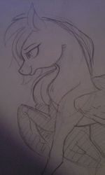 Size: 768x1280 | Tagged: safe, artist:uniicorn-art, rainbow dash, g4, female, solo, traditional art