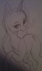 Size: 768x1280 | Tagged: safe, artist:uniicorn-art, trixie, pony, unicorn, g4, female, mare, solo, traditional art