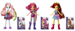 Size: 1324x549 | Tagged: safe, apple bloom, scootaloo, sweetie belle, equestria girls, g4, cutie mark crusaders, irl, photo, toy, wild rainbow