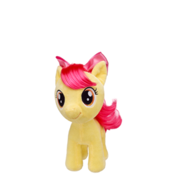 Size: 400x400 | Tagged: safe, apple bloom, g4, build-a-bear, build-a-bear workshop, irl, photo, plushie, simple background, solo, toy, transparent background