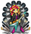 Size: 1000x1083 | Tagged: safe, artist:flutterthrash, sunset shimmer, equestria girls, g4, electric guitar, flying v, guitar, hard rock, heavy metal, looking at you, musical instrument, rock (music), solo, sunset shredder, throne