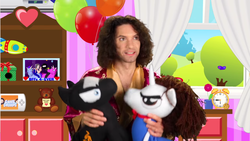 Size: 1920x1080 | Tagged: artist needed, safe, human, danny sexbang, game grumps, irl, irl human, ninja brian, ninja sex party, photo, plushie, ponified, youtube link