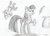 Size: 2421x1735 | Tagged: safe, artist:caine, spike, twilight sparkle, g4, high res, monochrome, writing