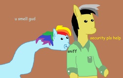 Size: 1065x677 | Tagged: safe, daring do, rainbow dash, g4, 1000 hours in ms paint, ms paint, not salmon, op is on drugs, stalking, wat, wtf