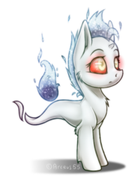 Size: 401x514 | Tagged: safe, artist:arceus55, oc, oc only, ghost, pony, unicorn, solo