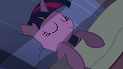 Size: 1920x1080 | Tagged: safe, screencap, twilight sparkle, equestria girls, g4, bed, cute, sleeping, solo