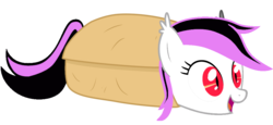 Size: 1024x470 | Tagged: safe, artist:snowybuttz, oc, oc only, oc:pillow de bat, bat pony, pony, batburrito, burrito, cute, heart, smiling, staring into your soul