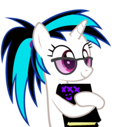 Size: 894x893 | Tagged: safe, artist:snowybuttz, oc, oc only, oc:snowball, pony, unicorn, cute, glasses, innocent, nerdy, ponytail, recolor, smiling, solo, teenager