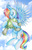 Size: 2170x3343 | Tagged: safe, artist:rosha-krieger, rainbow dash, tank, g4, flying, high res, hug